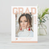 Foto Graduation Party Elegante Moderne Skripte (Stehend Vorderseite)