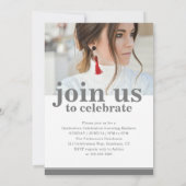 Foto Graduation Party Elegante Moderne Skripte (Rückseite)