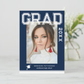 Foto Graduation Party Elegante Moderne Skripte (Stehend Vorderseite)