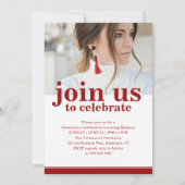 Foto Graduation Party Elegante Moderne Skripte (Rückseite)