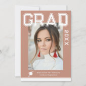 Foto Graduation Party Elegante Moderne Skripte (Vorderseite)