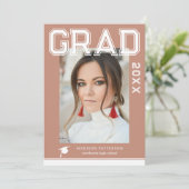 Foto Graduation Party Elegante Moderne Skripte (Stehend Vorderseite)