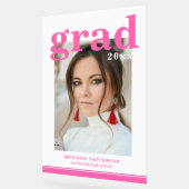 Foto Graduation Party Elegante Moderne Skripte Acrylschild (Winkel)