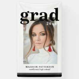 Foto Graduation Party Elegante Moderne Skripte Banner