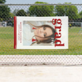 Foto Graduation Party Elegante Moderne Skripte Banner (Insitu)