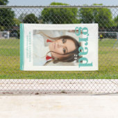 Foto Graduation Party Elegante Moderne Skripte Banner (Insitu)