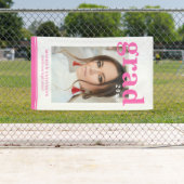 Foto Graduation Party Elegante Moderne Skripte Banner (Insitu)