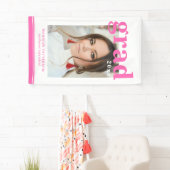 Foto Graduation Party Elegante Moderne Skripte Banner (Insitu)