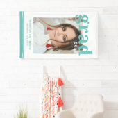 Foto Graduation Party Elegante Moderne Skripte Banner (Insitu)