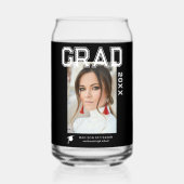 Foto Graduation Party Elegante Moderne Skripte Dosenglas (Vorderseite)