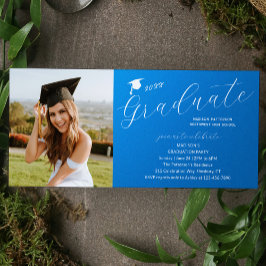 Foto Graduation Party Elegante Moderne Skripte Einladung