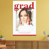 Foto Graduation Party Elegante Moderne Skripte Leinwanddruck (Insitu (Wohnzimmer))