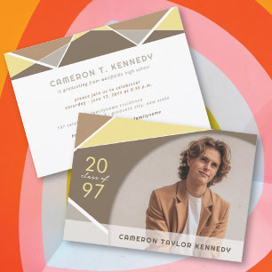 Foto Graduation Party für künstlerische Geofarbenb Einladung