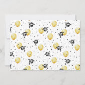 Foto Graduation Party Hats mit Ballons Einladung (Rückseite)