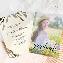 Foto Graduation Party Hübsch botanisch Einladung