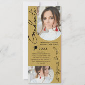 Foto Graduation Party Modernes, elegantes Skript Einladung (Vorderseite)