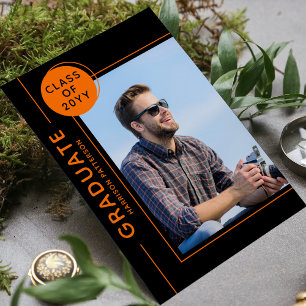 Foto Graduation Party Modernes Script Schwarz Oran