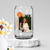 Foto Graduation Party Modernes Script Schwarz Oran Dosenglas