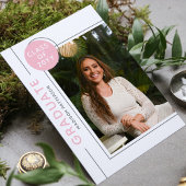 Foto Graduation Party Modernes Skript Rosa Grau