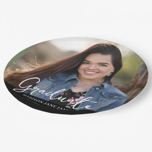 Foto Graduation Party Pappteller (Schrägansicht)