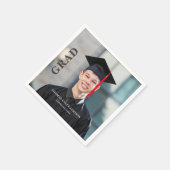 Foto Graduation Party Serviette (Ecke)