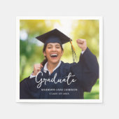 Foto Graduation Party Serviette (Vorderseite)