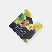 Foto Graduation Party Serviette (Ecke)