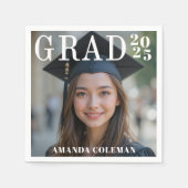 Foto Graduation Party Serviette (Vorderseite)