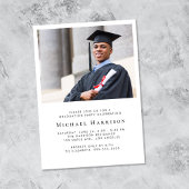 Foto-Graduationspartei für große Typen Folieneinladung