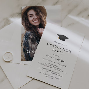Foto-Graduationspartei von Chic Grad Einladung