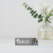 Foto-Graduierungskarte Mini Visitenkarte (Stehend Vorderseite)