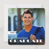 Foto-Graduierungspartei Einladung (Vorderseite)