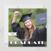 Foto-Graduierungspartei Einladung (Vorderseite)