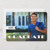 Foto-Graduierungspartei Einladung (Vorderseite)