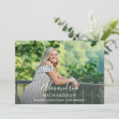 Foto-Graduierungspartei für Skriptnamen von Mod Einladung (Stehend Vorderseite)