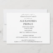 Foto-Graduierungspartei für Skriptnamen von Mod Einladung (Rückseite)