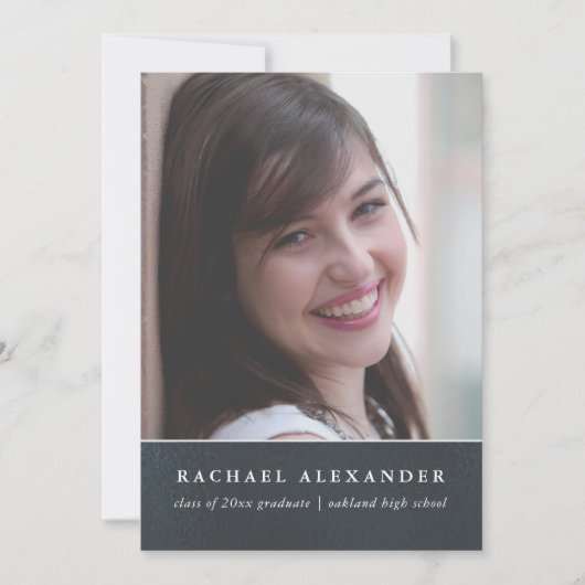 Foto-Graduierungsparty Einladung (Vorderseite)