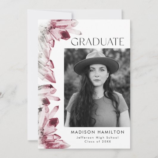 Foto-Graduierungsparty Einladung (Vorderseite)