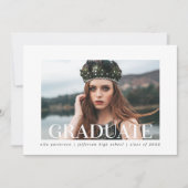 Foto-Graduierungsparty Einladung (Vorderseite)