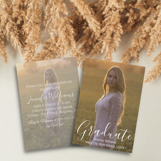 Foto-Graduierungsparty Einladung