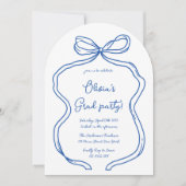 Foto-Graduierungsparty für Blauer Hand Einladung (Vorderseite)