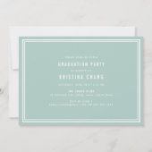 Foto-Graduierungsparty für die Anstrichfarben Einladung (Rückseite)