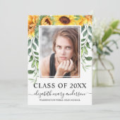 Foto-Graduierungsparty für Sonnenblumen (Stehend Vorderseite)