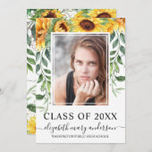 Foto-Graduierungsparty für Sonnenblumen (Vorne/Hinten)