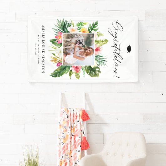 Foto-Graduierungsparty für Wasserfarben Banner (Insitu)