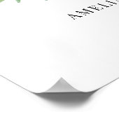 Foto-Graduierungsparty für Wasserfarben Poster (Ecke)