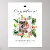 Foto-Graduierungsparty für Wasserfarben Poster (Vorne)