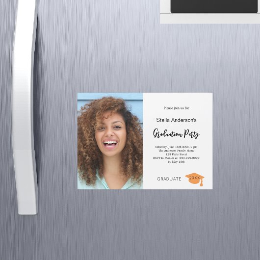 Foto Graduierungsparty Magneteinladung