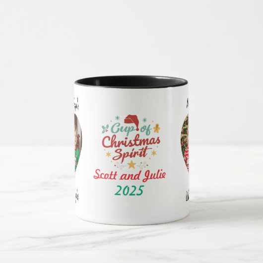 Foto Grandkids Christmas Personalisieren Tasse (Zentrum)