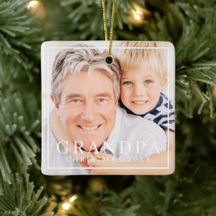 Foto Grandpa Holiday Keramikornament